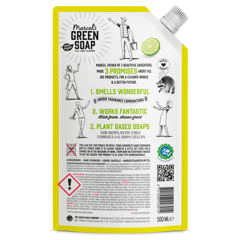 Hand dishwash refill Lemon & Bergamot