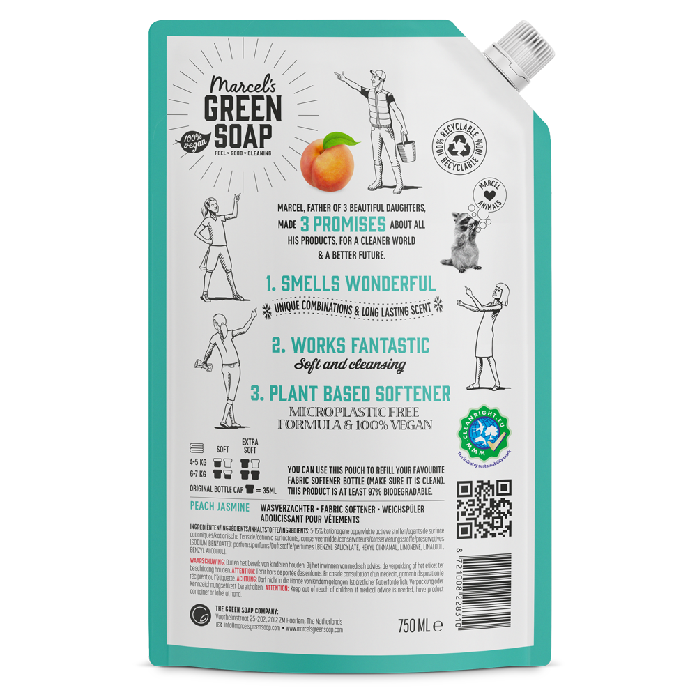 Fabric Softener Refill Peach & Jasmine