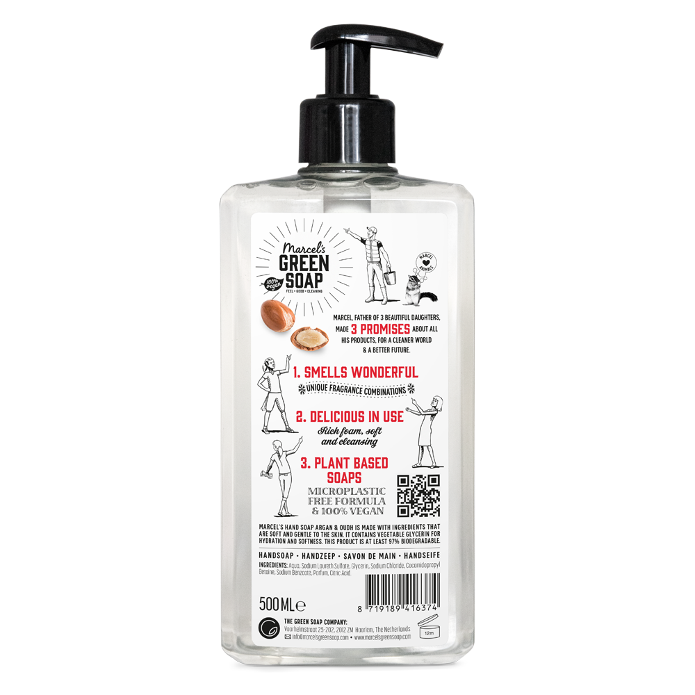 Le Gel lavant mains Argan & Oudh 500 ml