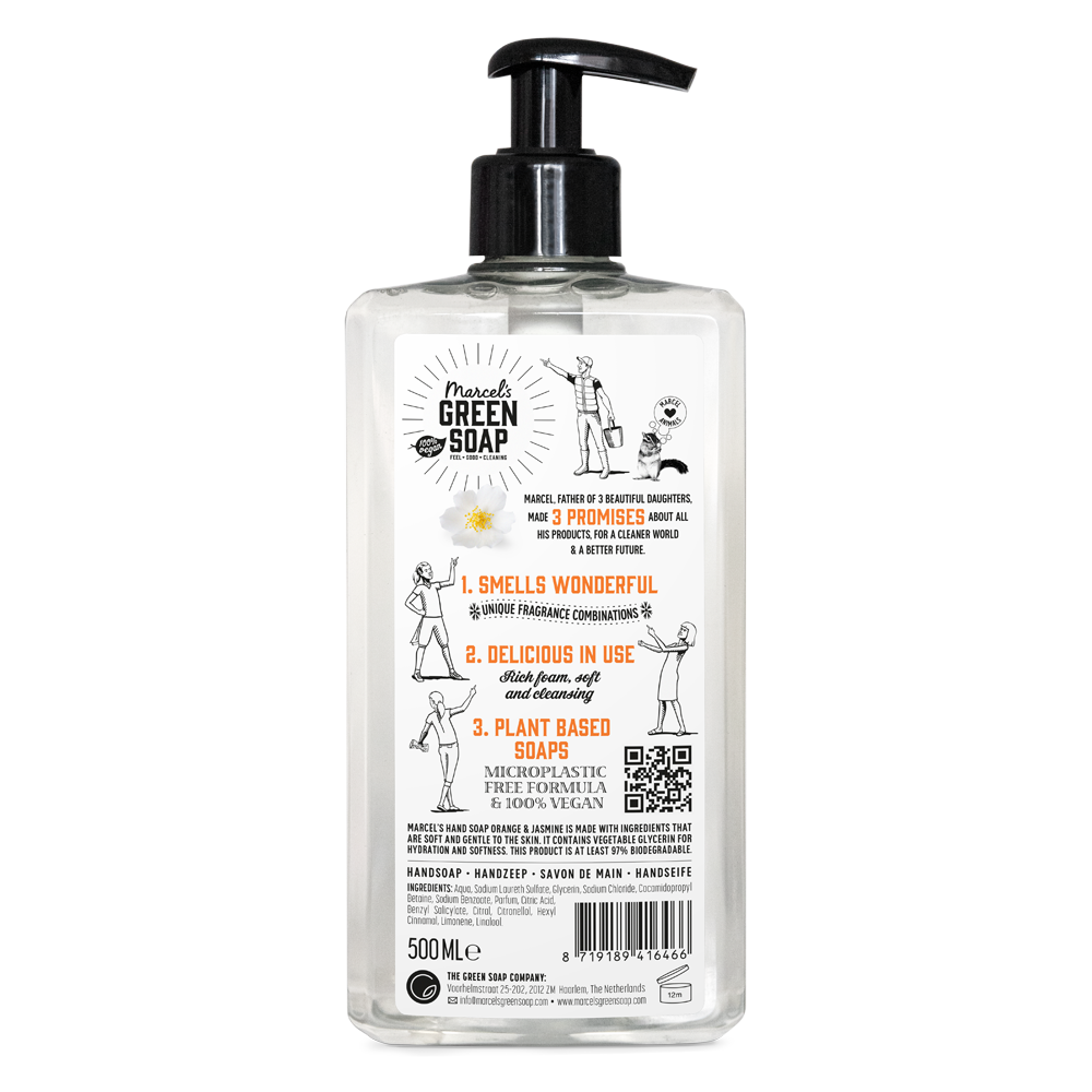 Le Gel Lavant Mains Orange & Jasmin 500 ml