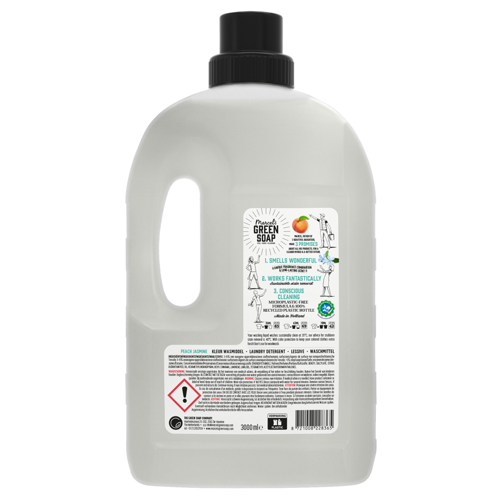 Kleur Wasmiddel Perzik & Jasmijn 3L