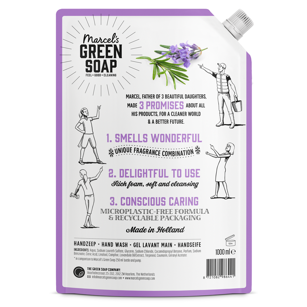 Hand Soap Refill Lavender & Rosemary 1L