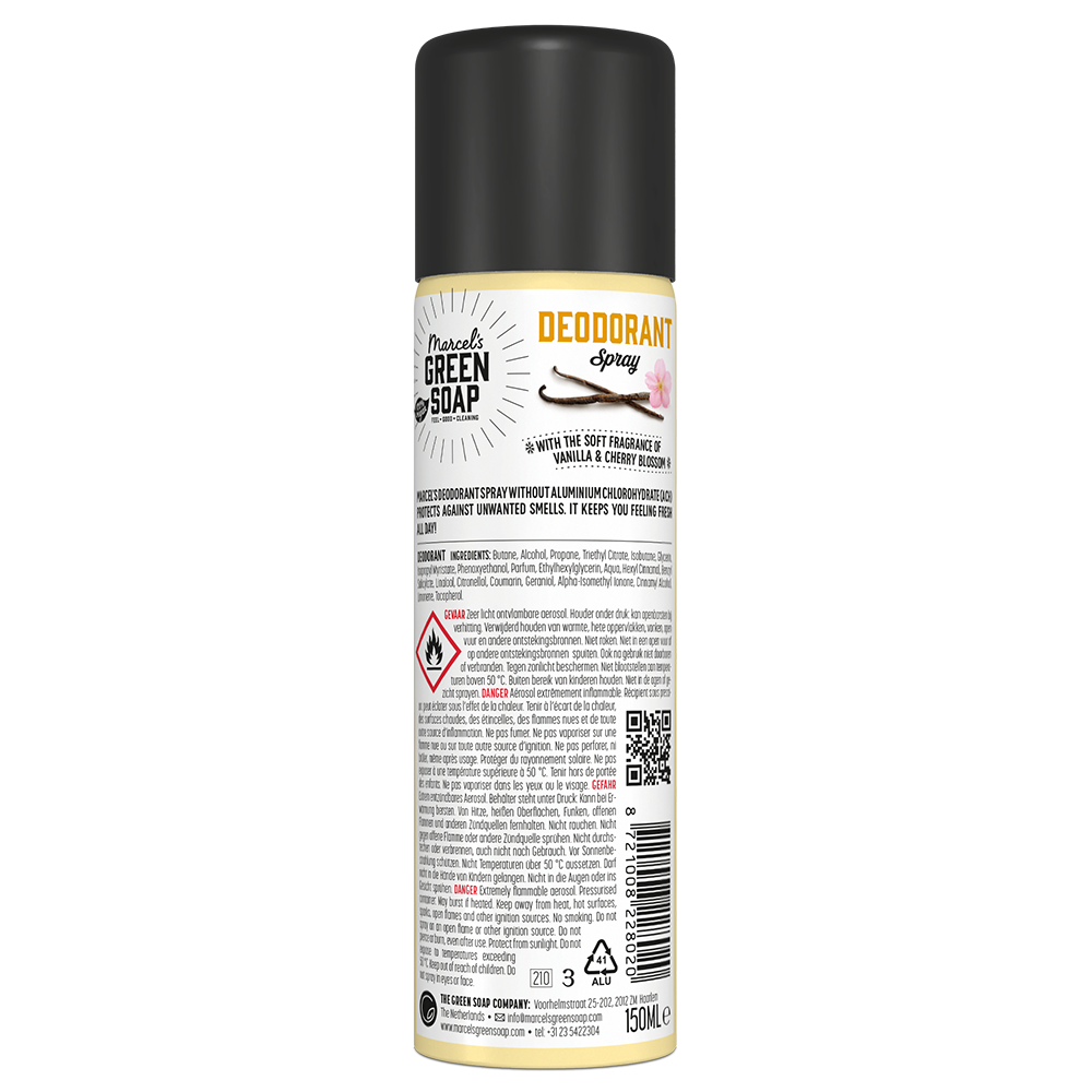 Deodorant Spray Vanille & Kersenbloesem