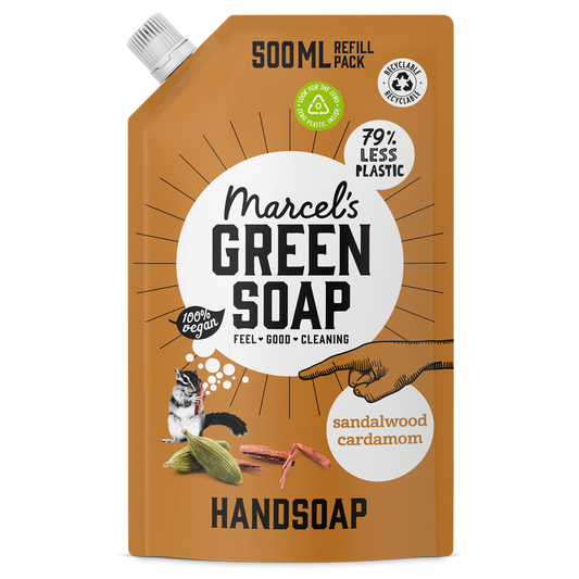 Handzeep Refill Sandelhout & Kardemom