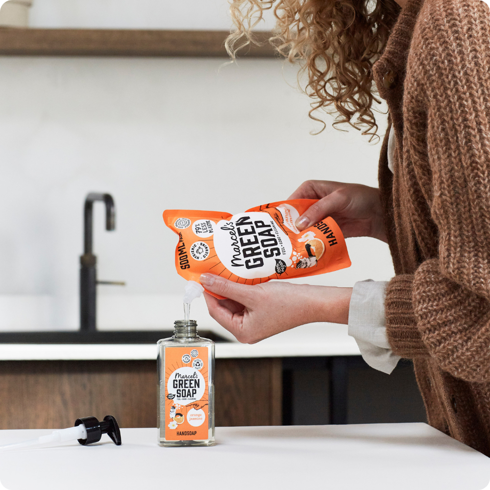 Coffret de recharge de gel lavant Mains Orange & Jasmin