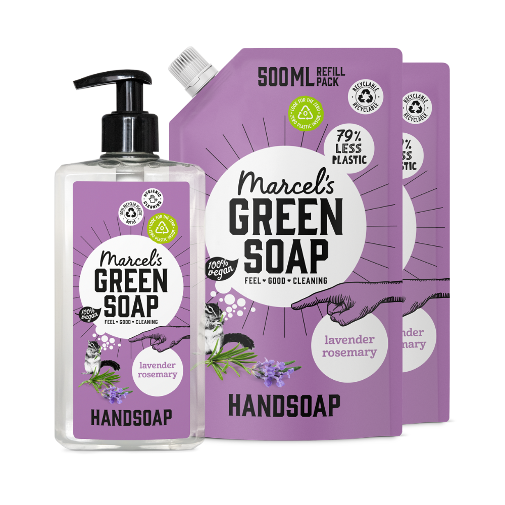 Handzeep Refillbundel Lavendel & Rozemarijn
