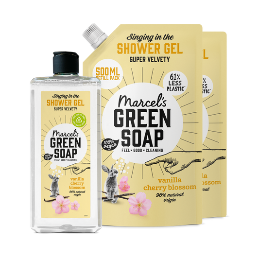 Douchegel Refillbundel Vanille & Kersenbloesem