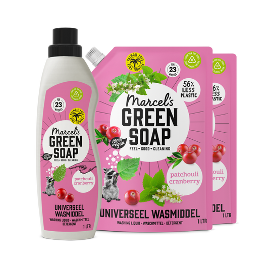 Universalwaschmittel Nachfüllung Bündel Patschuli & Cranberry