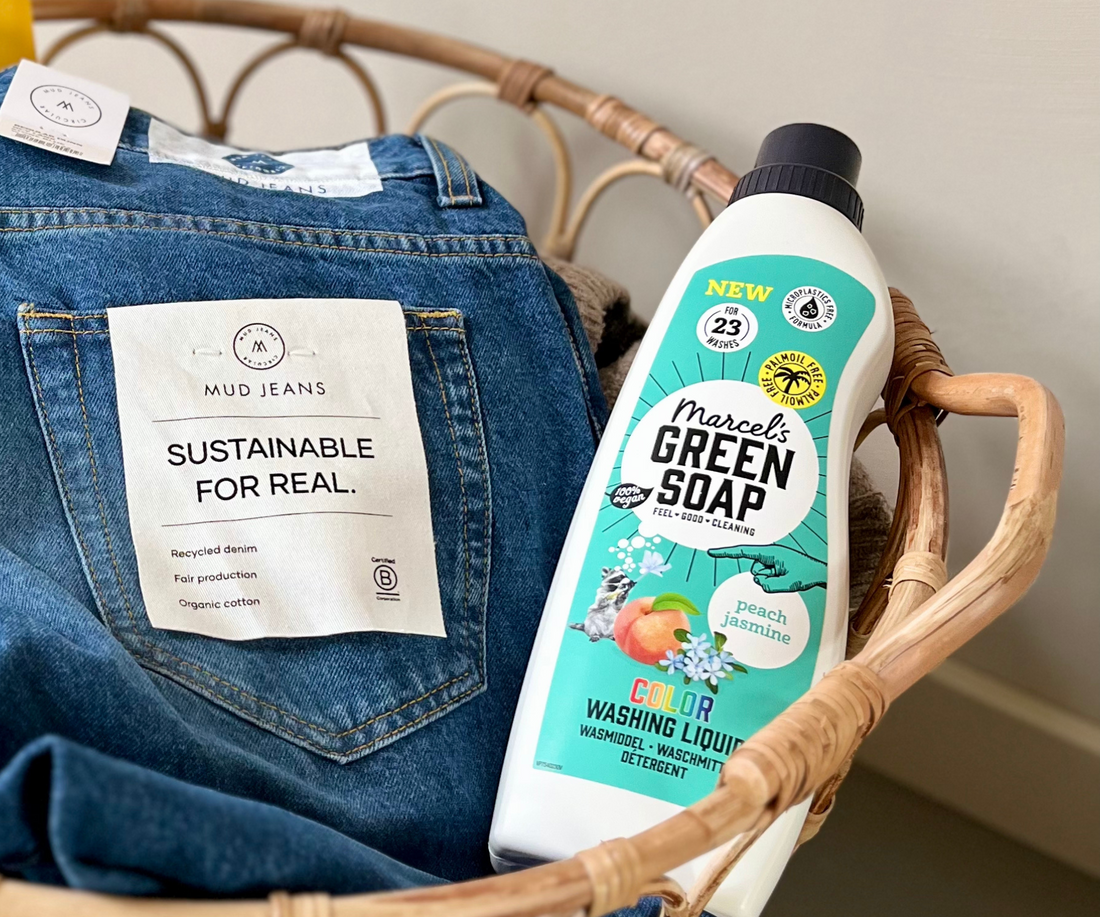 MUD Jeans Spijkerbroek met Wasmiddel van Marcel's Green Soap