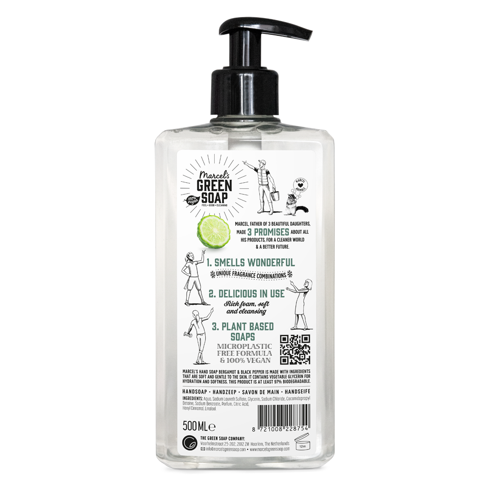 Le savon pour les mains Bergamot & Black Pepper 500 ml