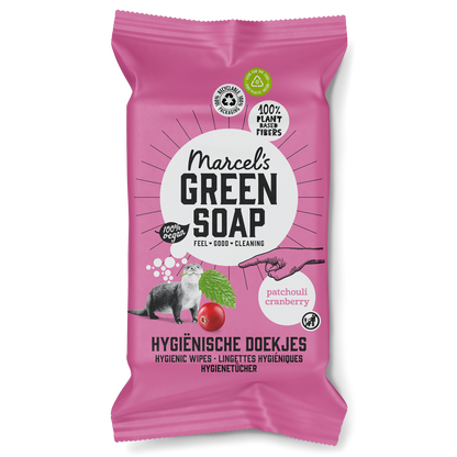 Hygienische Feuchte Reinigungstücher Patschuli & Cranberry