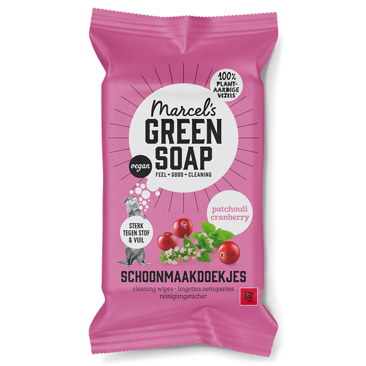 Schoonmaakdoekjes Patchouli & Cranberry