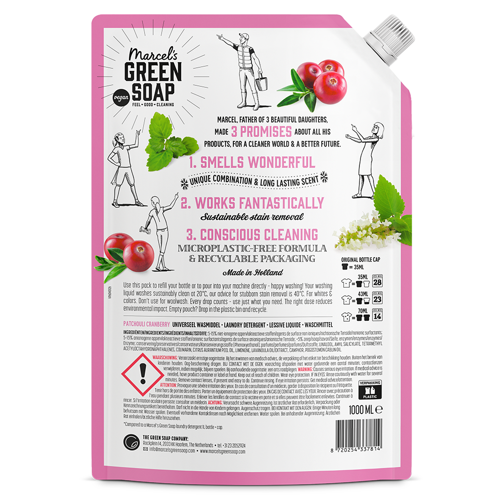 Universal Washing Liquid Refill Patchouli & Cranberry