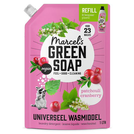 Universeel Wasmiddel Navulling Patchouli & Cranberry
