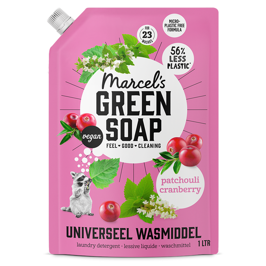 Universeel Wasmiddel Navulling Patchouli & Cranberry