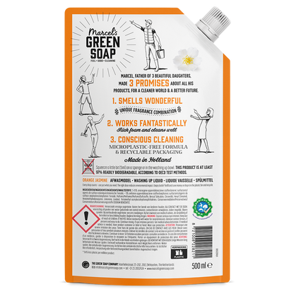 Afwasmiddel Navulling Sinaasappel & Jasmijn