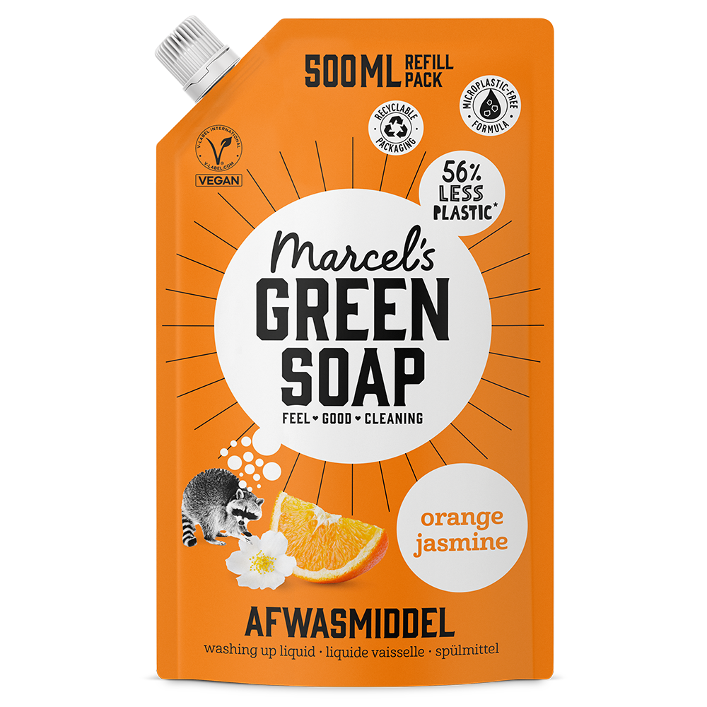 Afwasmiddel Navulling Sinaasappel & Jasmijn