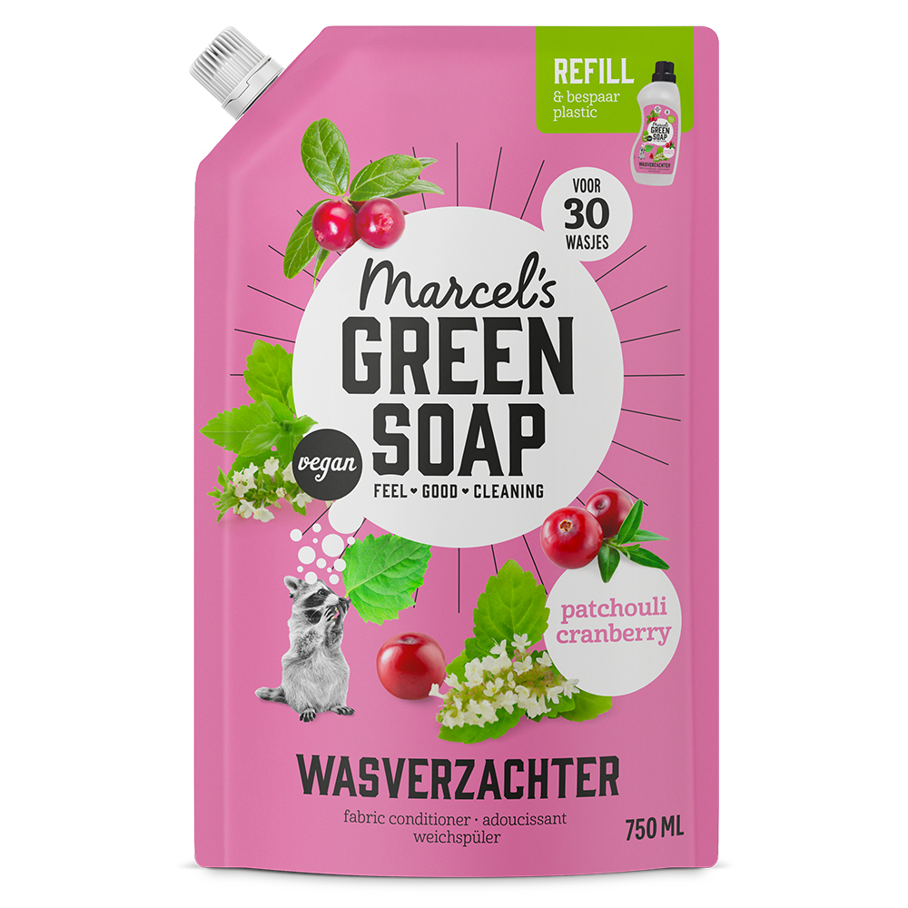 Wasverzachter Navulling Patchouli & Cranberry