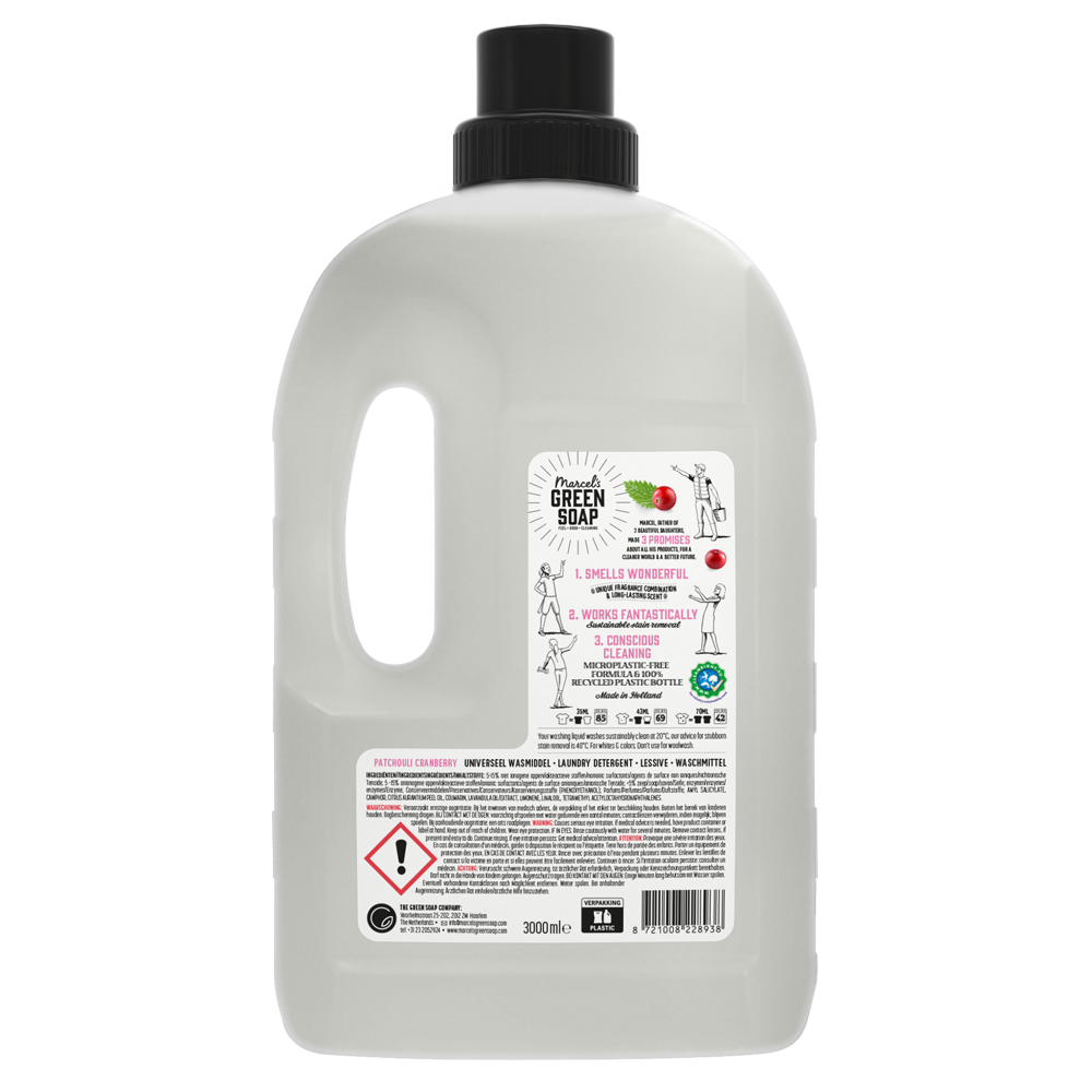 Universal Washing Liquid Patchouli & Cranberry 3L 