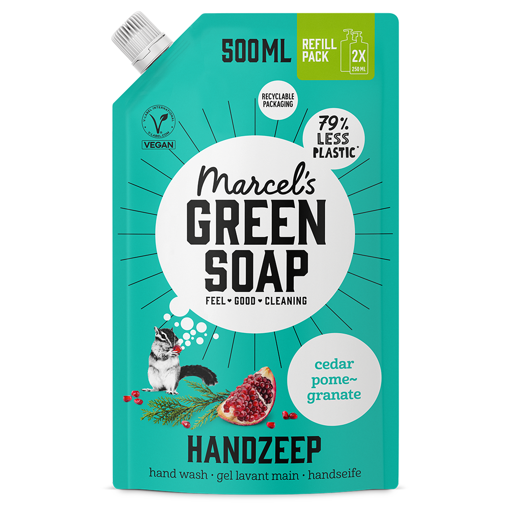 Handzeep navulling Ceder & Granaatappel