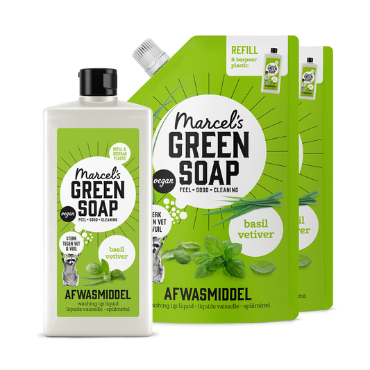 Hand Dishwash Refill Bundle Basil & Vetiver