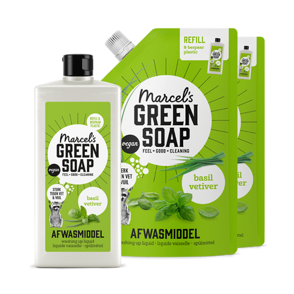 Hand Dishwash Refill Bundle Basil & Vetiver