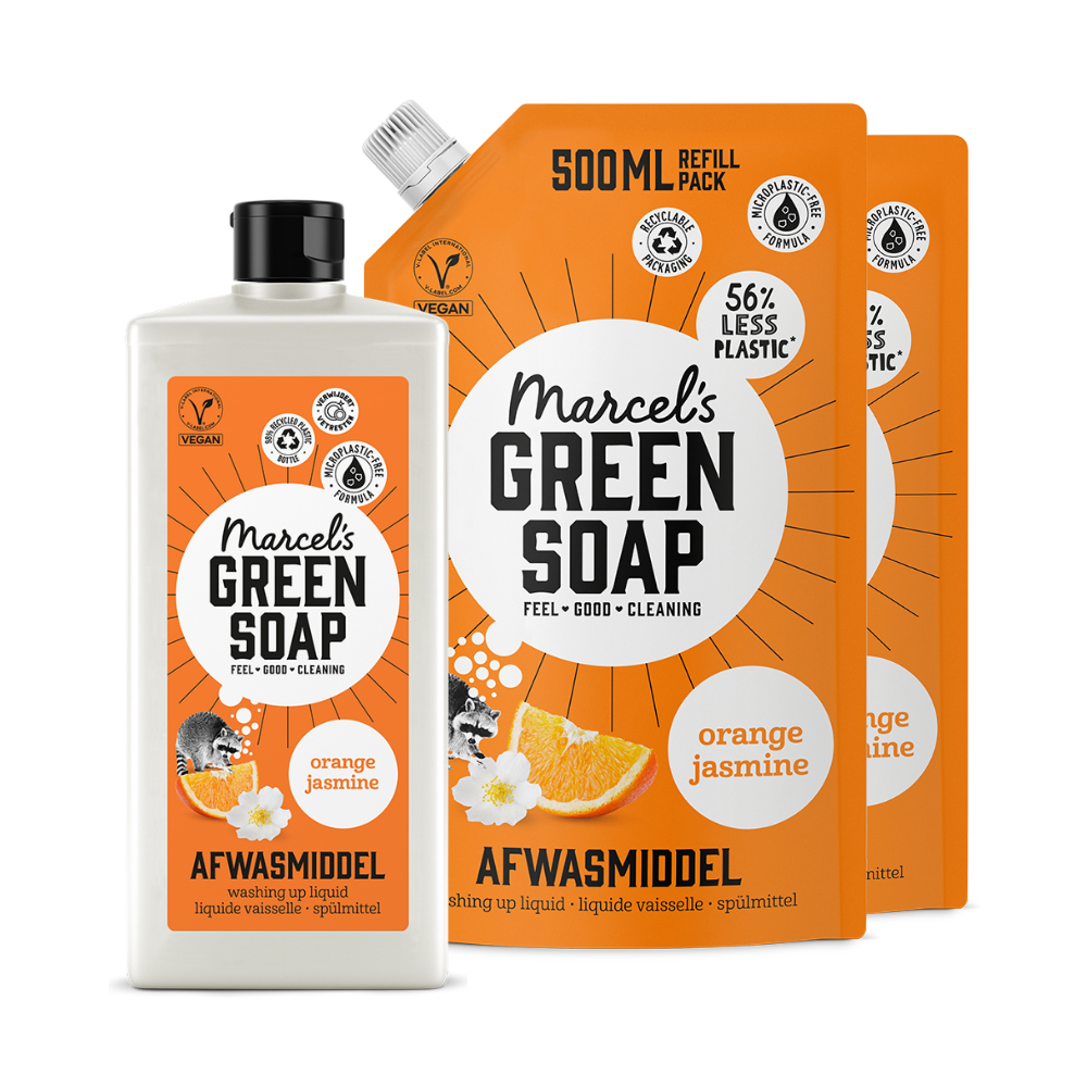 Afwasmiddel Navulbundel Sinaasappel & Jasmijn