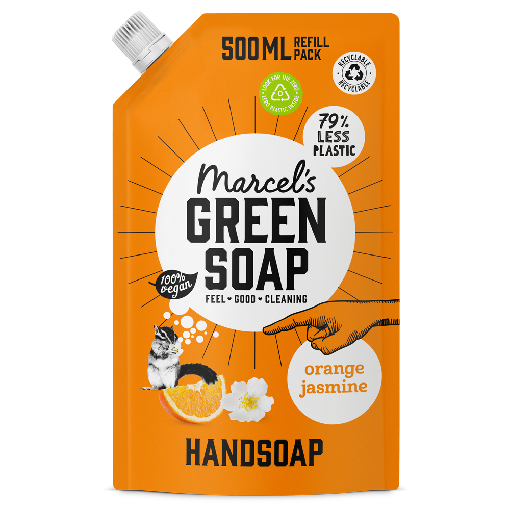 Handzeep Refill Sinaasappel & Jasmijn
