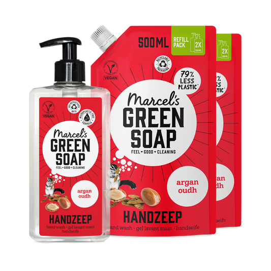 Coffret de recharge de Gel Lavant Mains Argan & Oudh