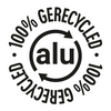 100% gerecycled alu