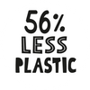 56% minder plastic