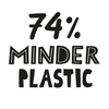 74% minder plastic