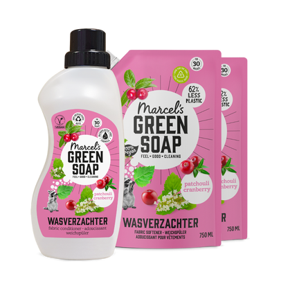 Fabric Softener Refill Bundle Patchouli & Cranberry