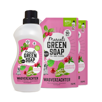 Fabric Softener Refill Bundle Patchouli & Cranberry