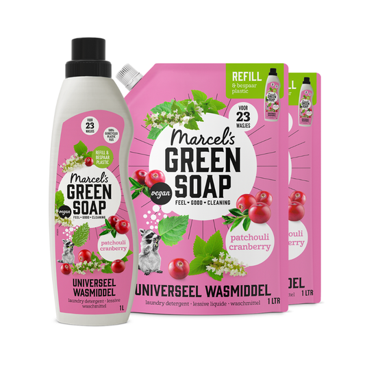 Universeel Wasmiddel Navulbundel Patchouli & Cranberry