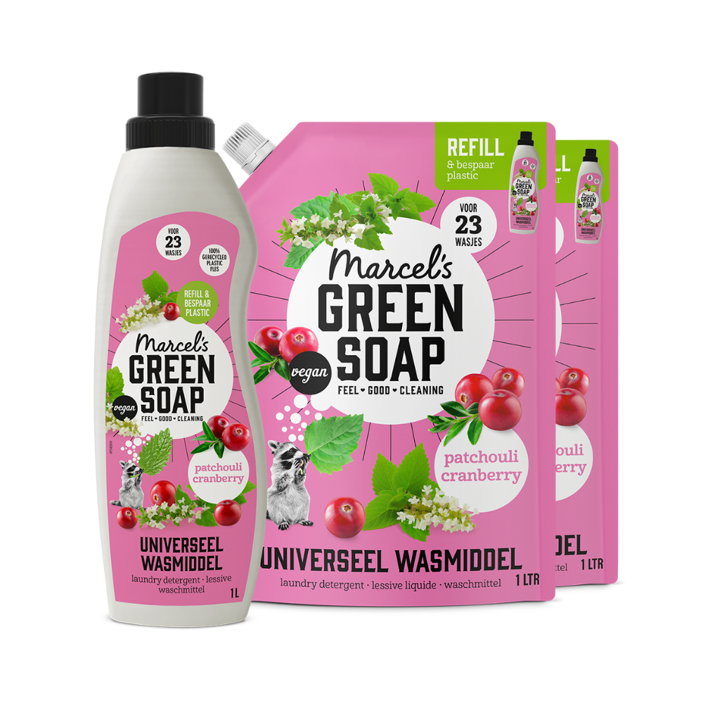 Universalwaschmittel Nachfüllung Bündel Patschuli & Cranberry