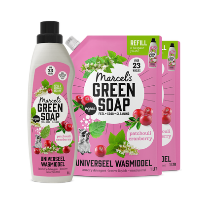 Universalwaschmittel Nachfüllung Bündel Patschuli & Cranberry