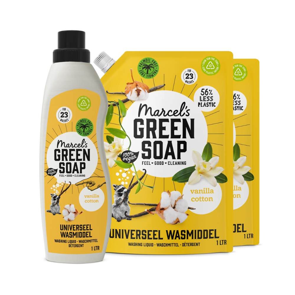 Universal Washing Liquid Refill Bundle Vanilla & Cotton