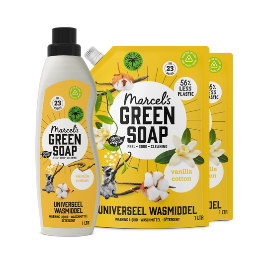 Universal Washing Liquid Refill Bundle Vanilla & Cotton