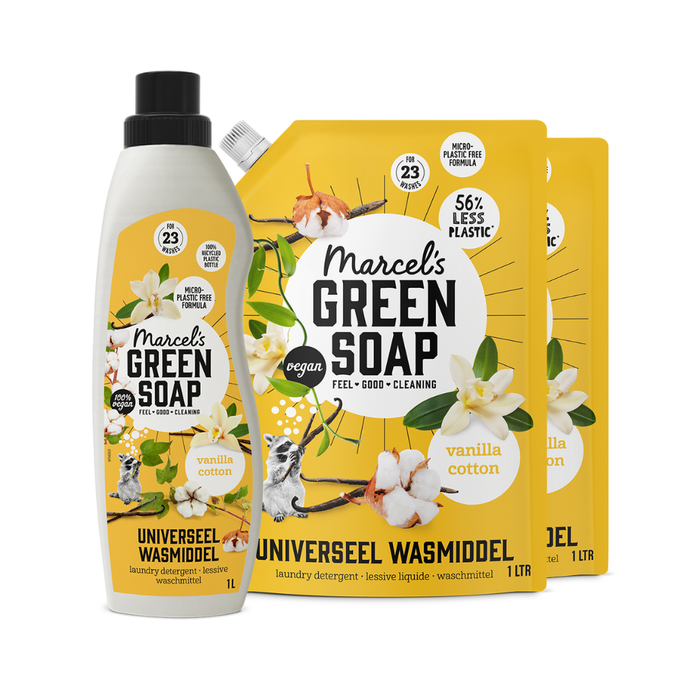 Universal Washing Liquid Refill Bundle Vanilla & Cotton