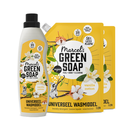 Universal Washing Liquid Refill Bundle Vanilla & Cotton