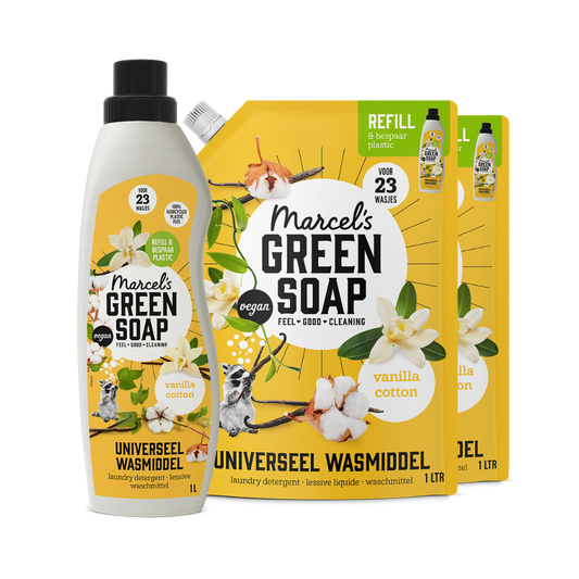 Universal Washing Liquid Refill Bundle Vanilla & Cotton
